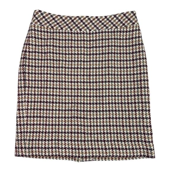 Talbots Plaid Wool Blend Skirt 6P - Picture 1 of 7